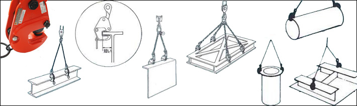 鷹牌G型橫吊鋼板鉗應用圖示