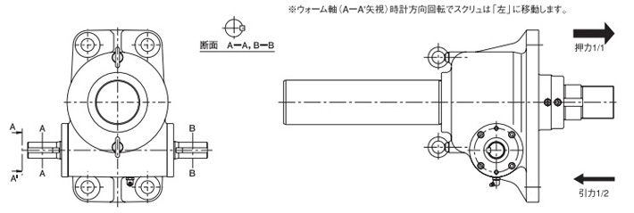 PR型標準渦輪千斤頂結構圖