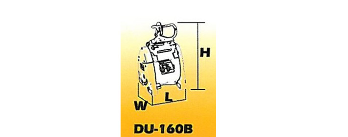 DU-160B小金剛電動葫蘆結構尺寸圖片