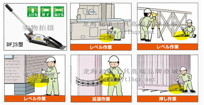 DAIKI楔形千斤頂作業示意圖