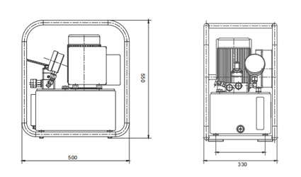 P8系列電動液壓泵尺寸圖